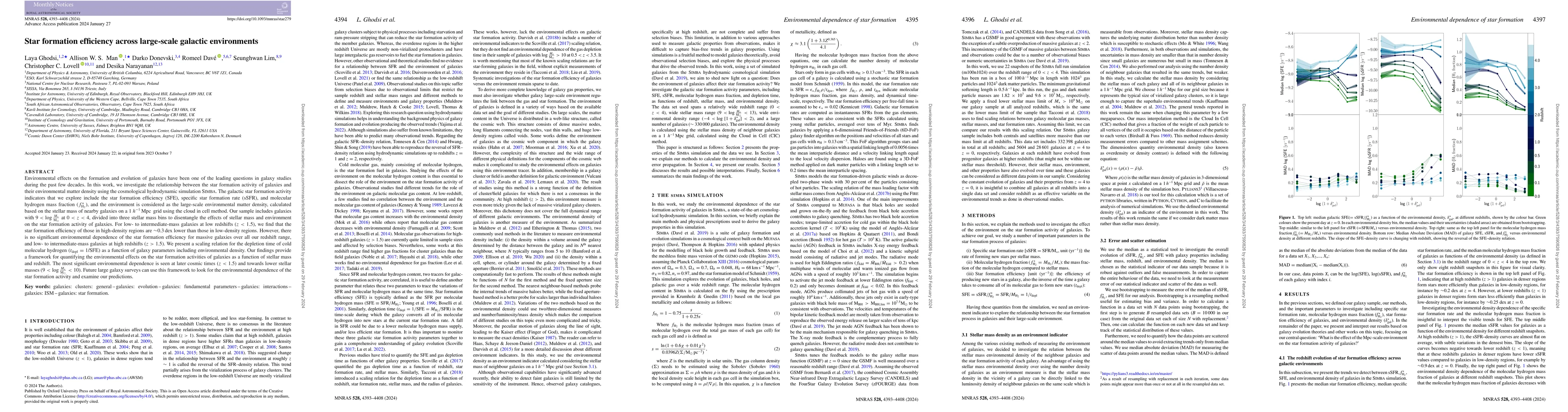 Thumbnail for Star formation efficiency across large-scale galactic environments