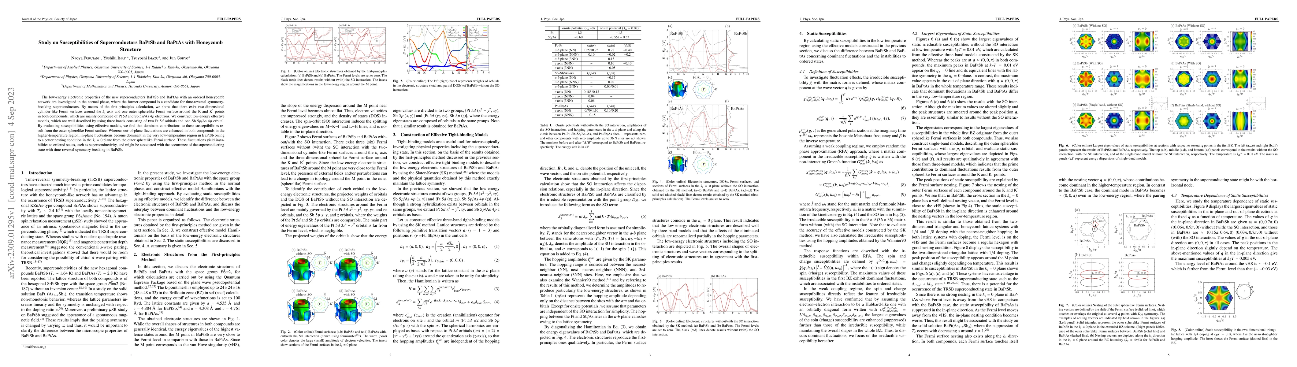 Thumbnail for Study on Susceptibilities of Superconductors BaPtSb and BaPtAs with
  Honeycomb Structure