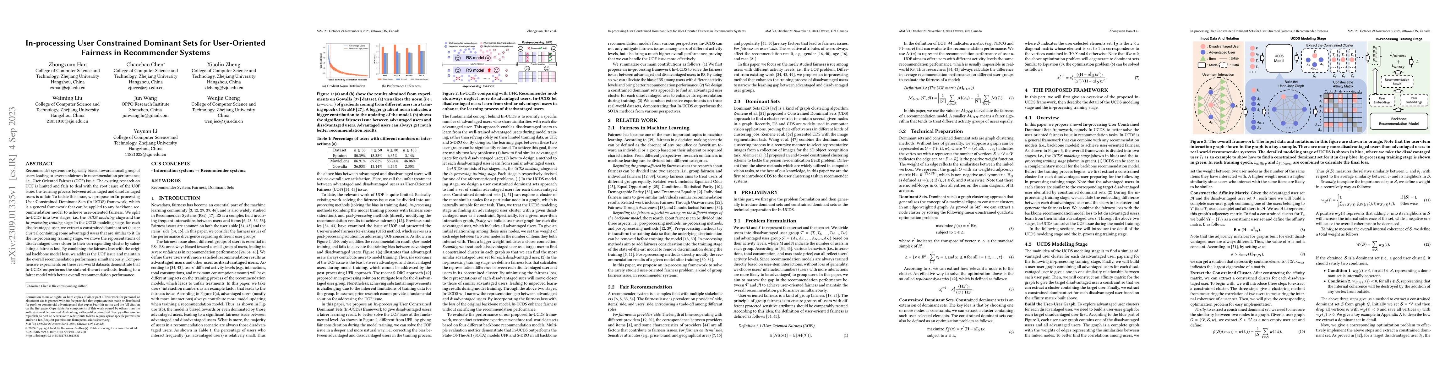 Thumbnail for In-processing User Constrained Dominant Sets for User-Oriented Fairness
  in Recommender Systems