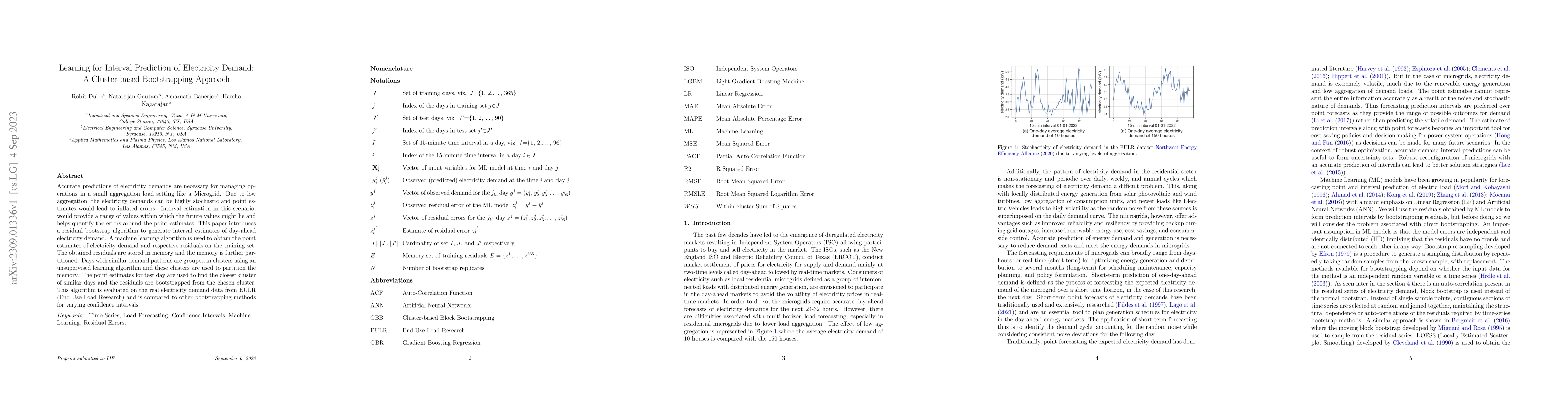 Thumbnail for Learning for Interval Prediction of Electricity Demand: A Cluster-based
  Bootstrapping Approach