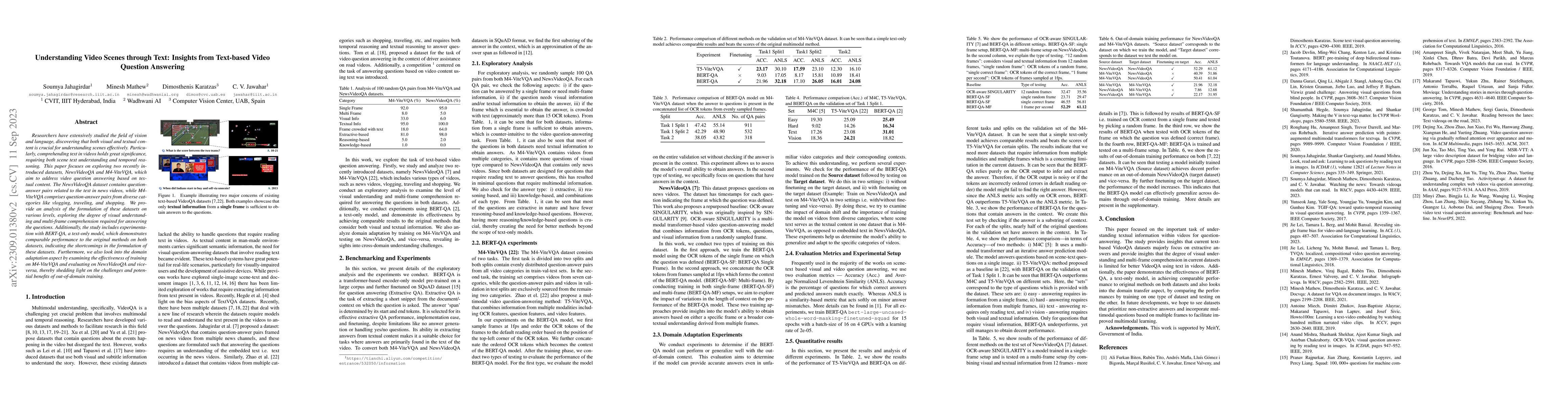 Thumbnail for Understanding Video Scenes through Text: Insights from Text-based Video
  Question Answering