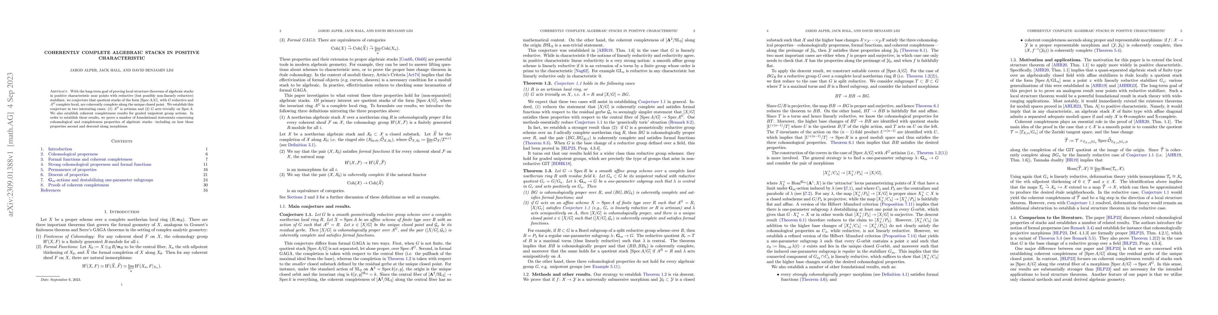 Thumbnail for Coherently complete algebraic stacks in positive characteristic