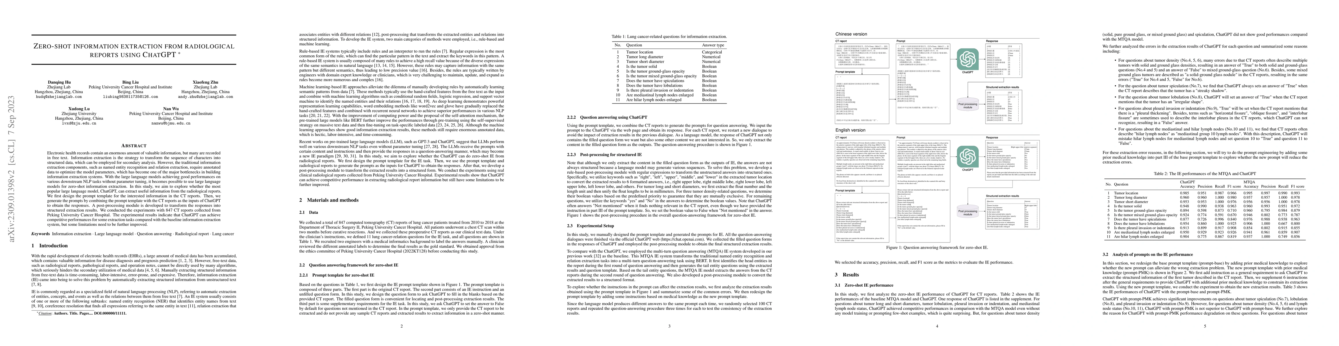 Thumbnail for Zero-shot information extraction from radiological reports using ChatGPT