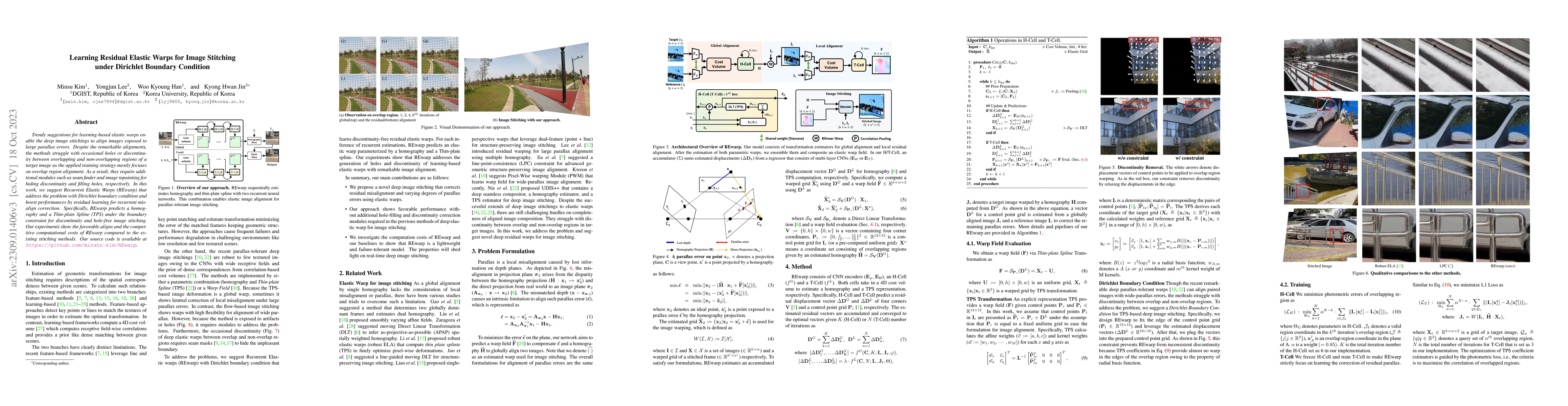 Thumbnail for Learning Residual Elastic Warps for Image Stitching under Dirichlet
  Boundary Condition