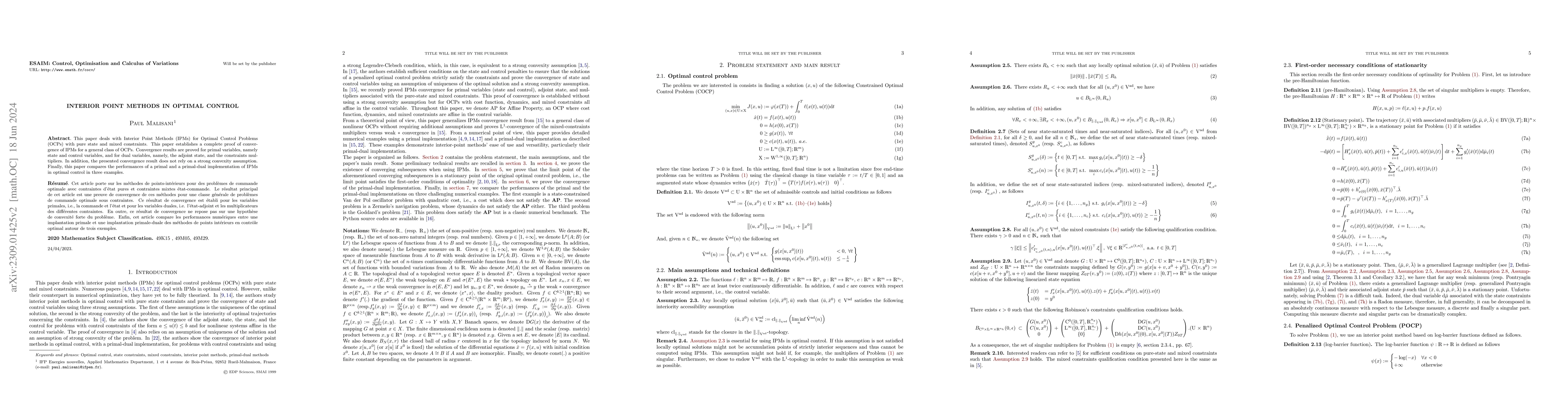 Thumbnail for Interior Point Methods in Optimal Control