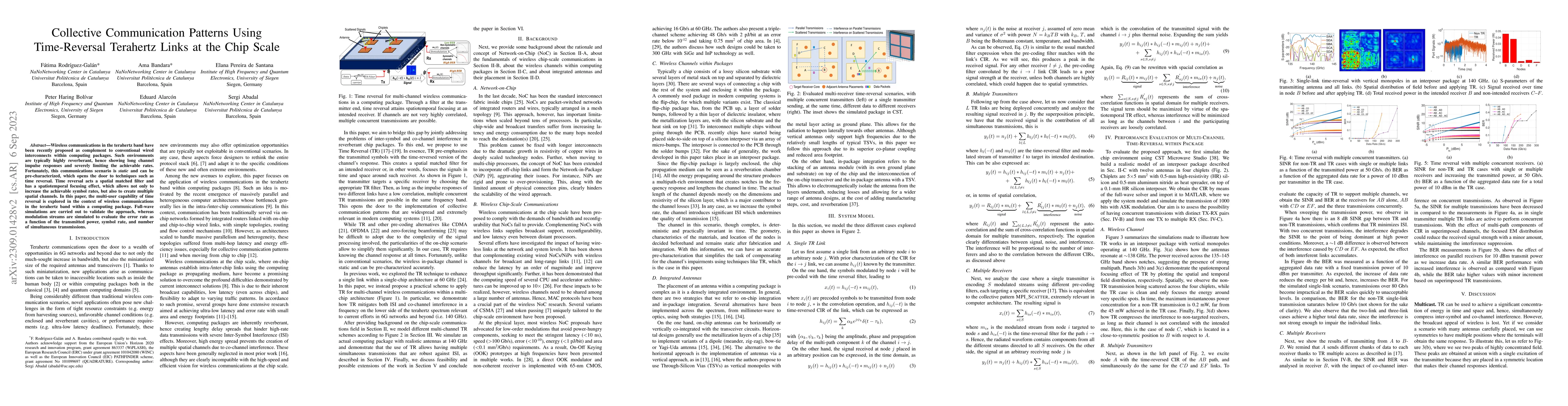 Thumbnail for Collective Communication Patterns Using Time-Reversal Terahertz Links at
  the Chip Scale