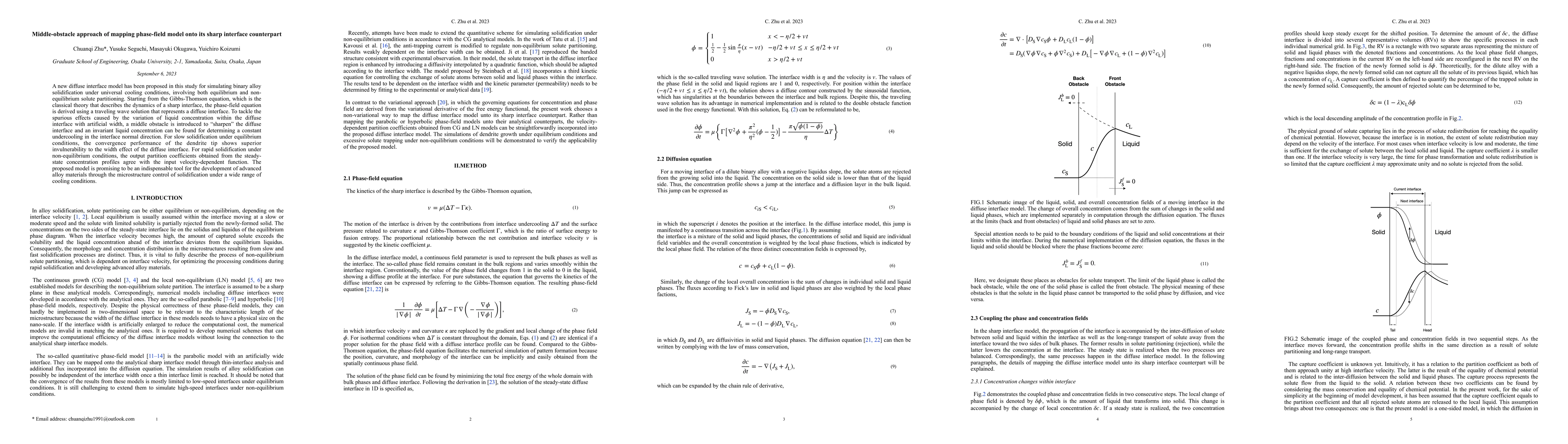 Thumbnail for Middle-obstacle approach of mapping phase-field model unto its sharp
  interface counterpart