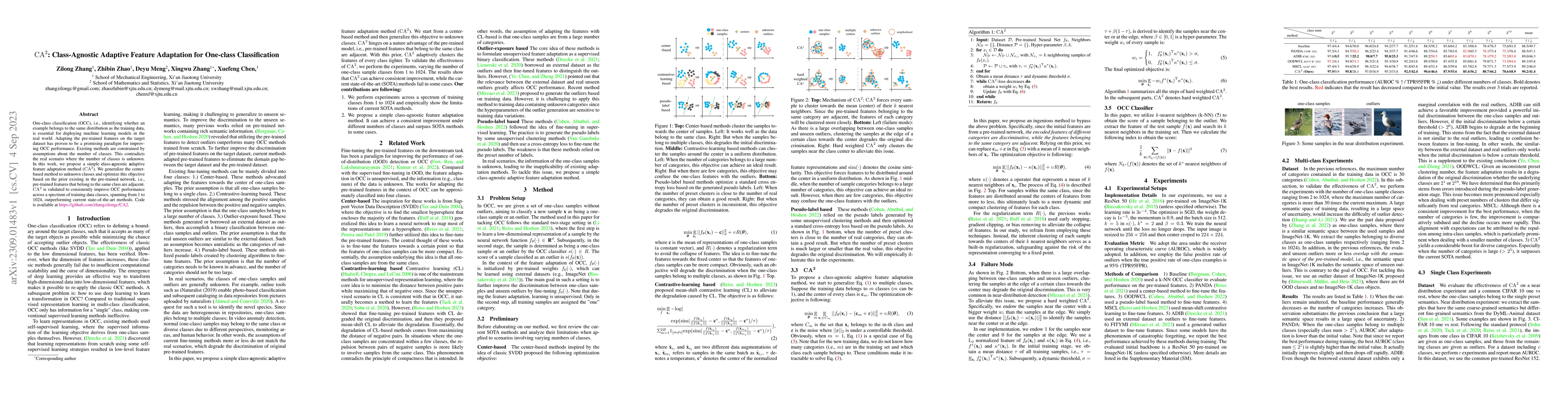Thumbnail for CA2: Class-Agnostic Adaptive Feature Adaptation for One-class
  Classification