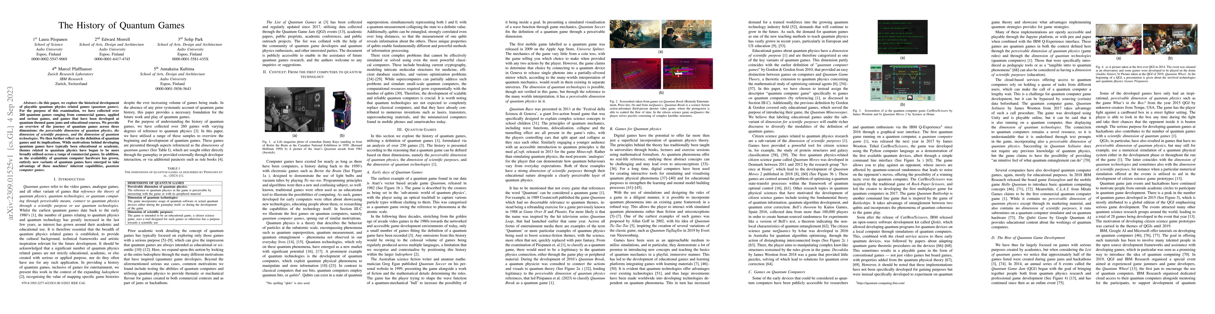 Thumbnail for The History of Quantum Games