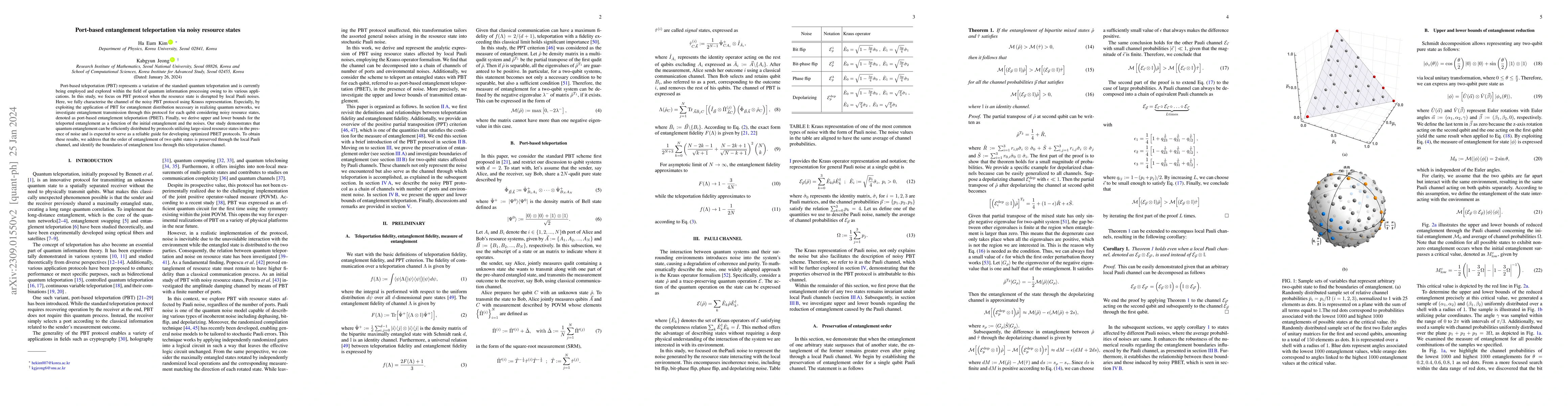 Thumbnail for Port-based entanglement teleportation via noisy resource states