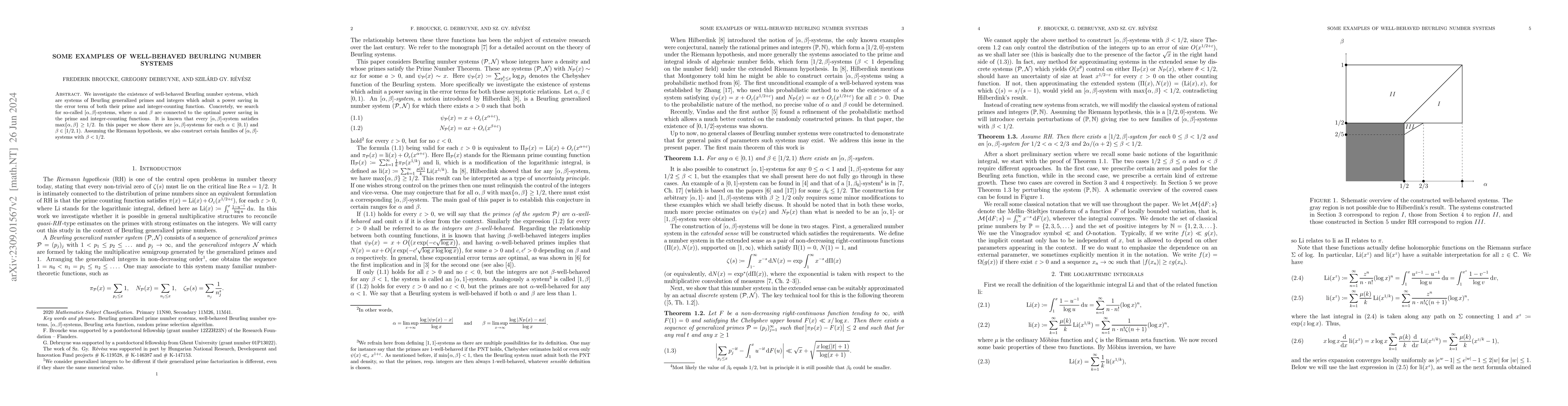 Thumbnail for Some examples of well-behaved Beurling number systems