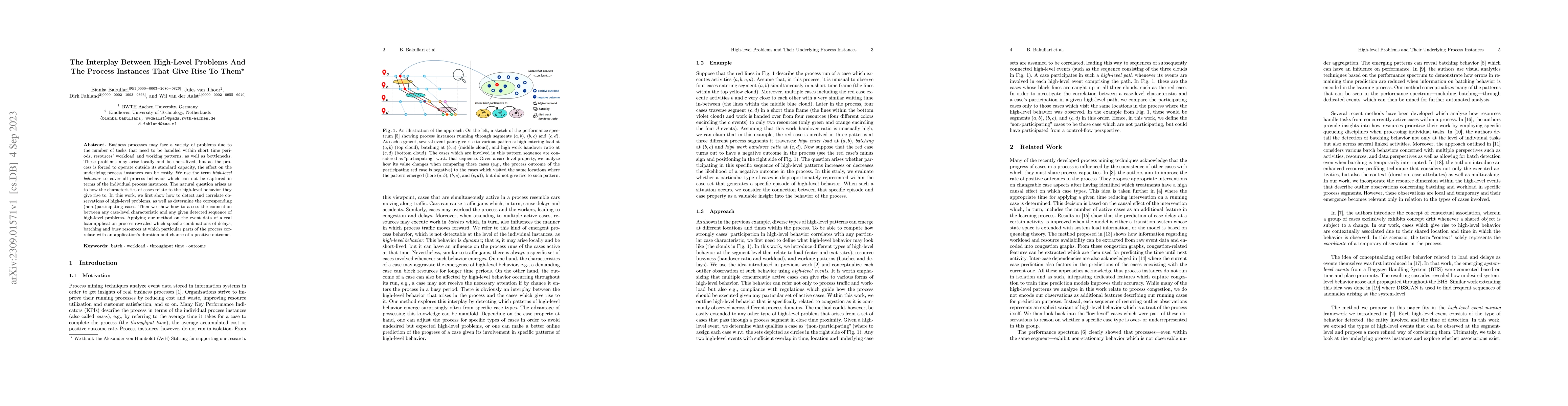 Thumbnail for The Interplay Between High-Level Problems and The Process Instances That
  Give Rise To Them