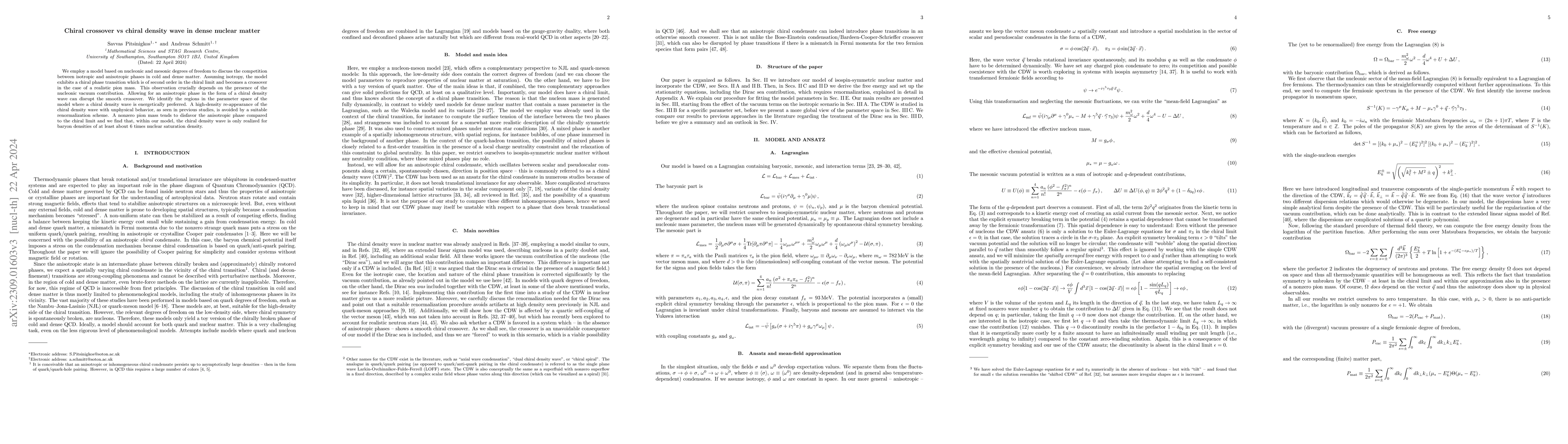 Thumbnail for Chiral crossover vs chiral density wave in dense nuclear matter