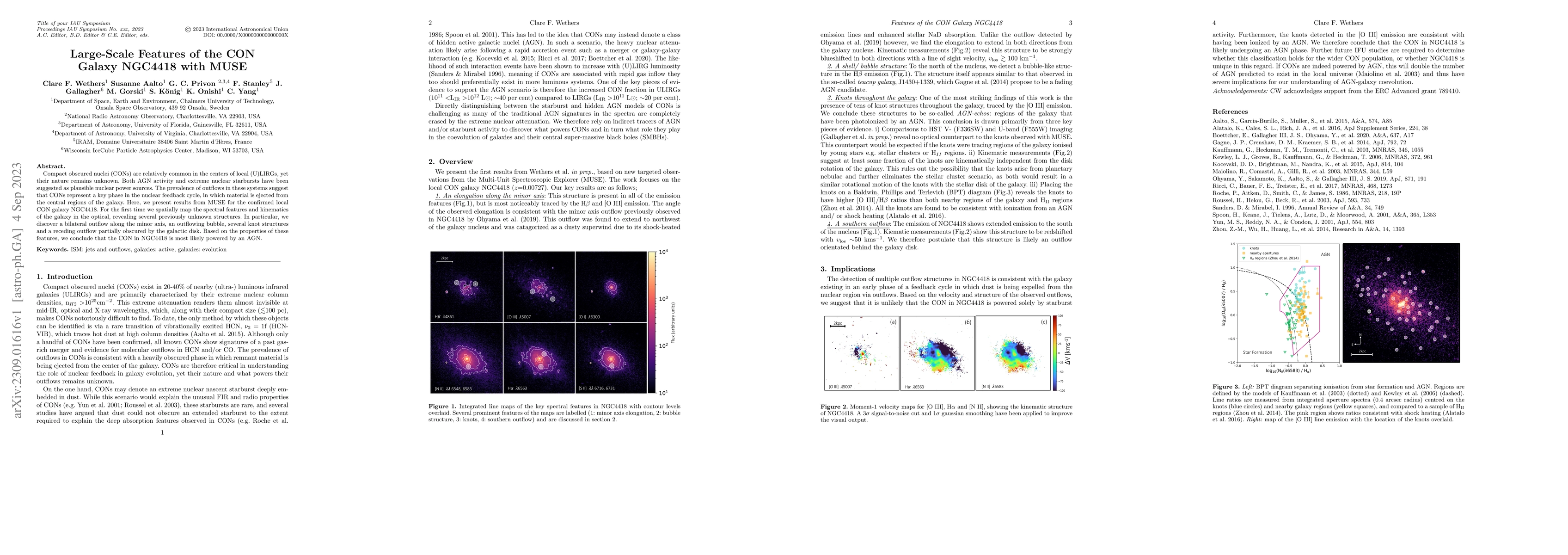 Thumbnail for Large-Scale Features of the CON Galaxy NGC4418 with MUSE