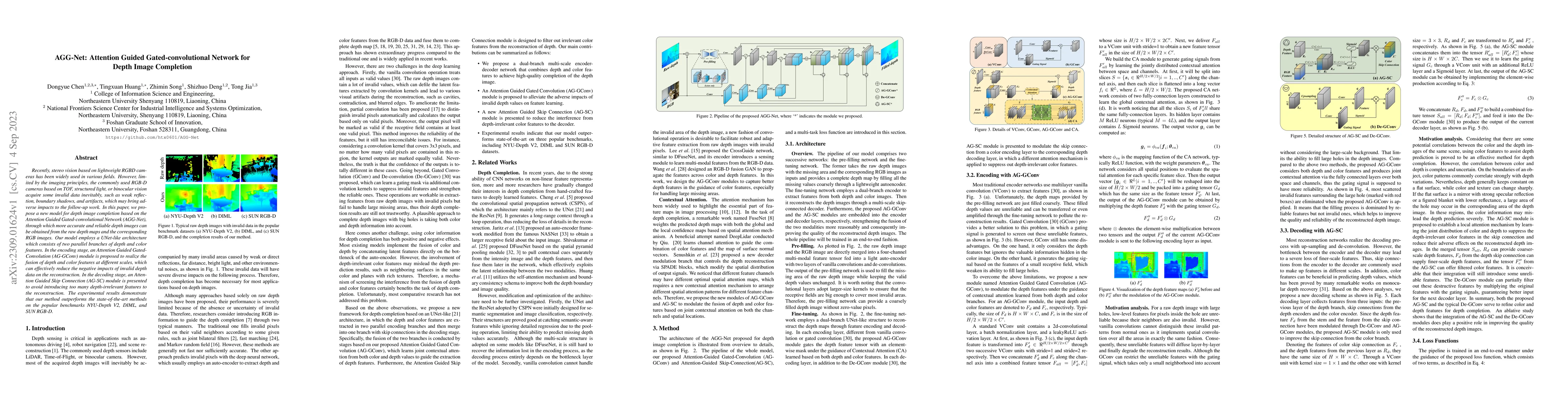 Thumbnail for AGG-Net: Attention Guided Gated-convolutional Network for Depth Image
  Completion