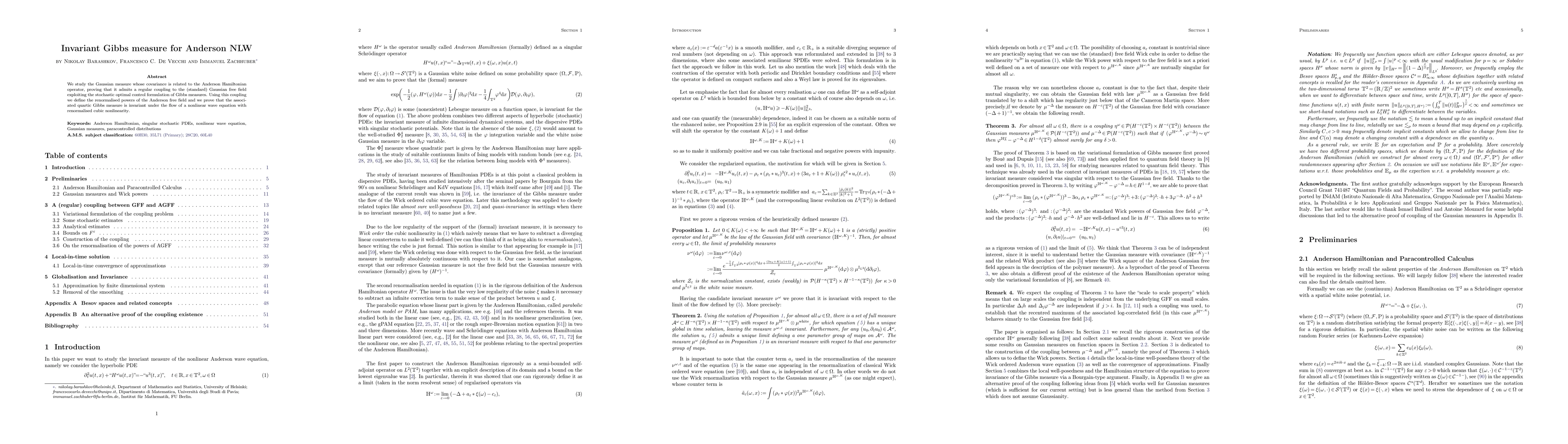 Thumbnail for Invariant Gibbs measure for Anderson NLW