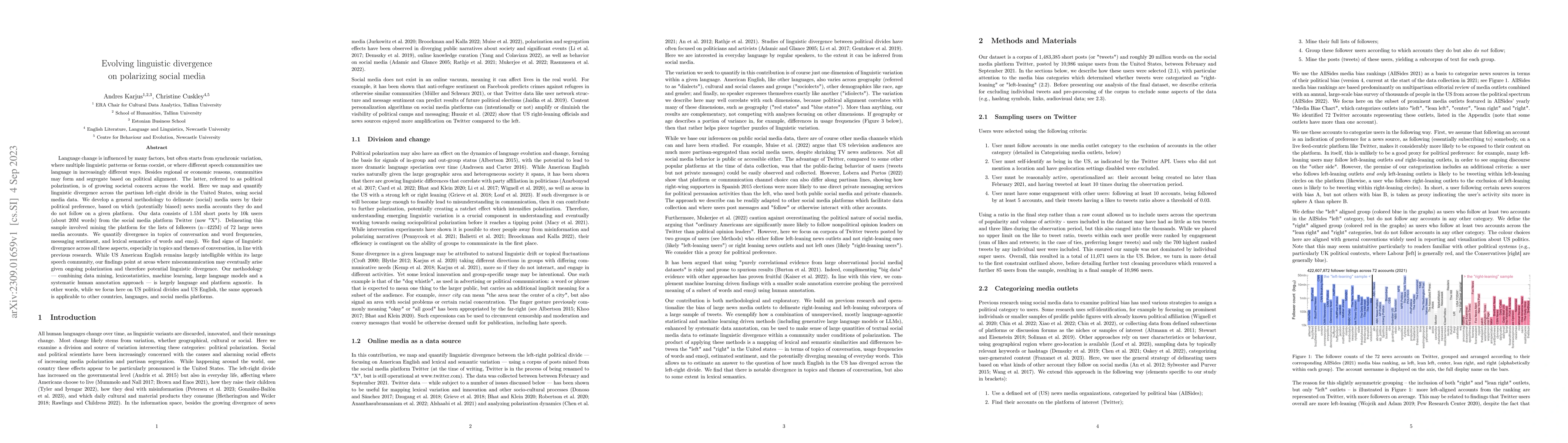 Thumbnail for Evolving linguistic divergence on polarizing social media