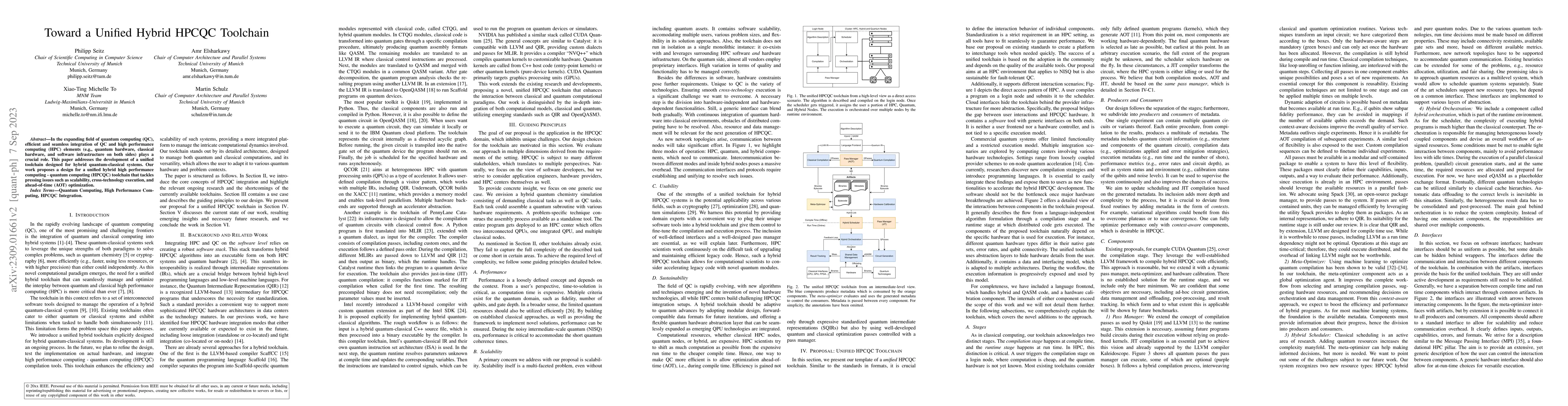Thumbnail for Toward a Unified Hybrid HPCQC Toolchain