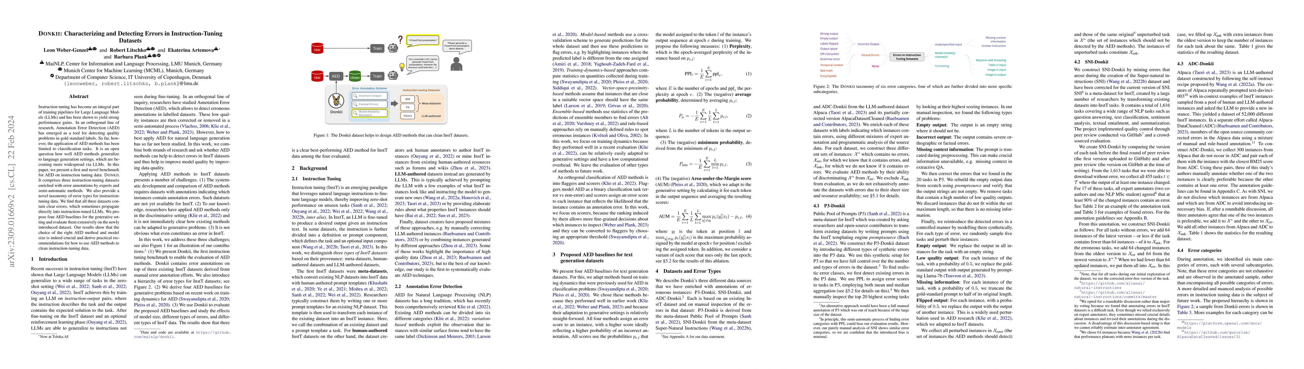 Thumbnail for Donkii: Can Annotation Error Detection Methods Find Errors in
  Instruction-Tuning Datasets?