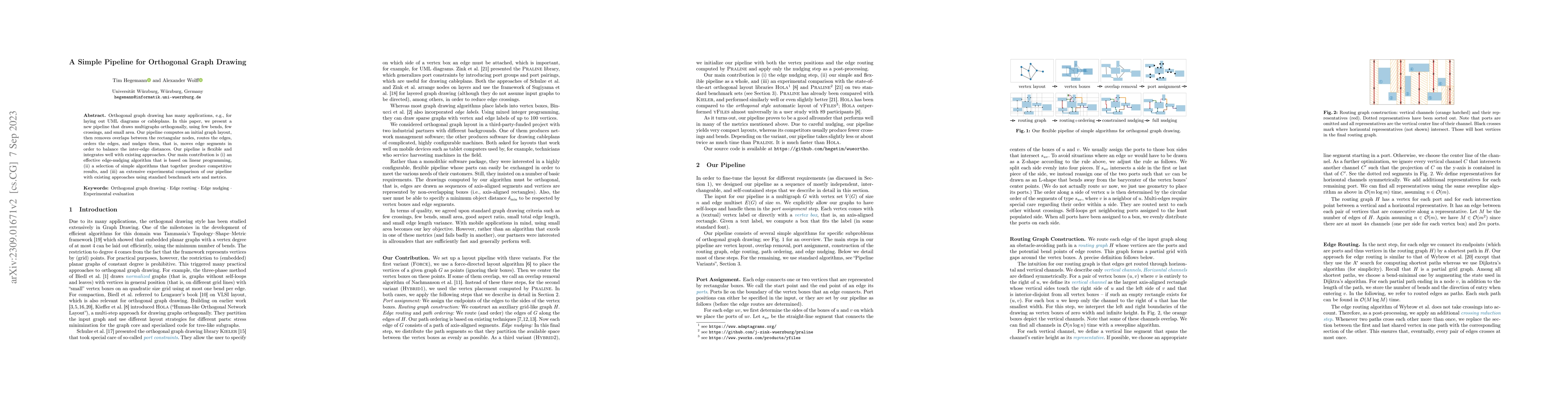Thumbnail for A Simple Pipeline for Orthogonal Graph Drawing