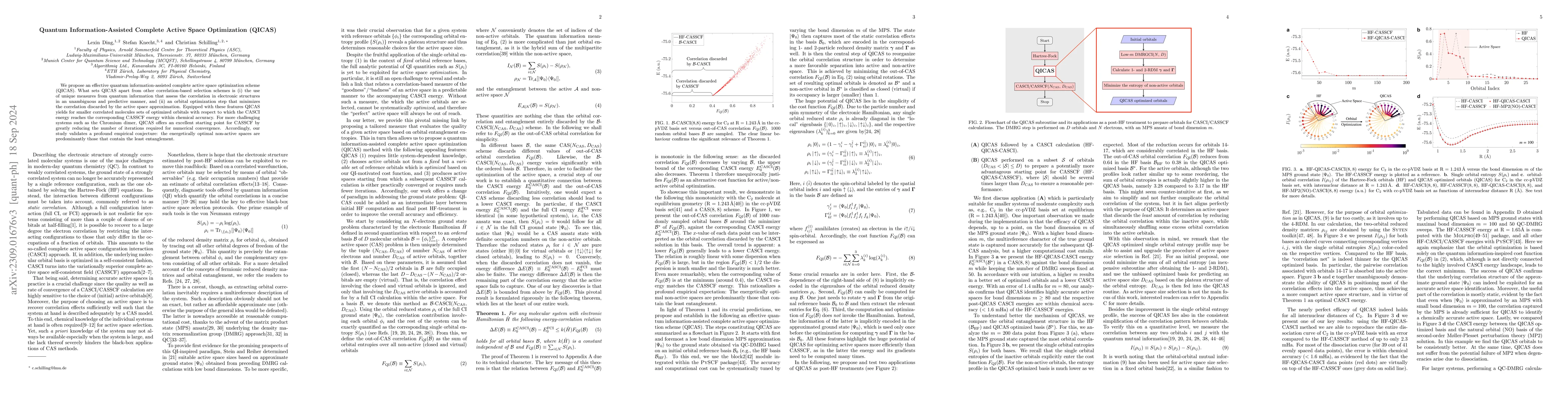 Thumbnail for Quantum Information-Assisted Complete Active Space Optimization (QICAS)