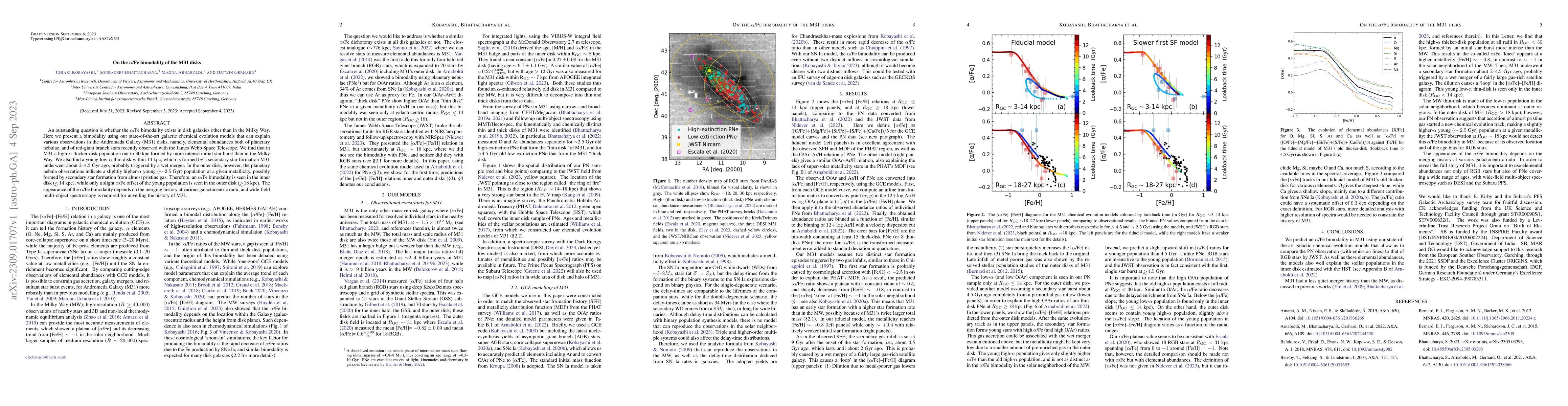 Thumbnail for On the $\alpha$/Fe bimodality of the M31 disks