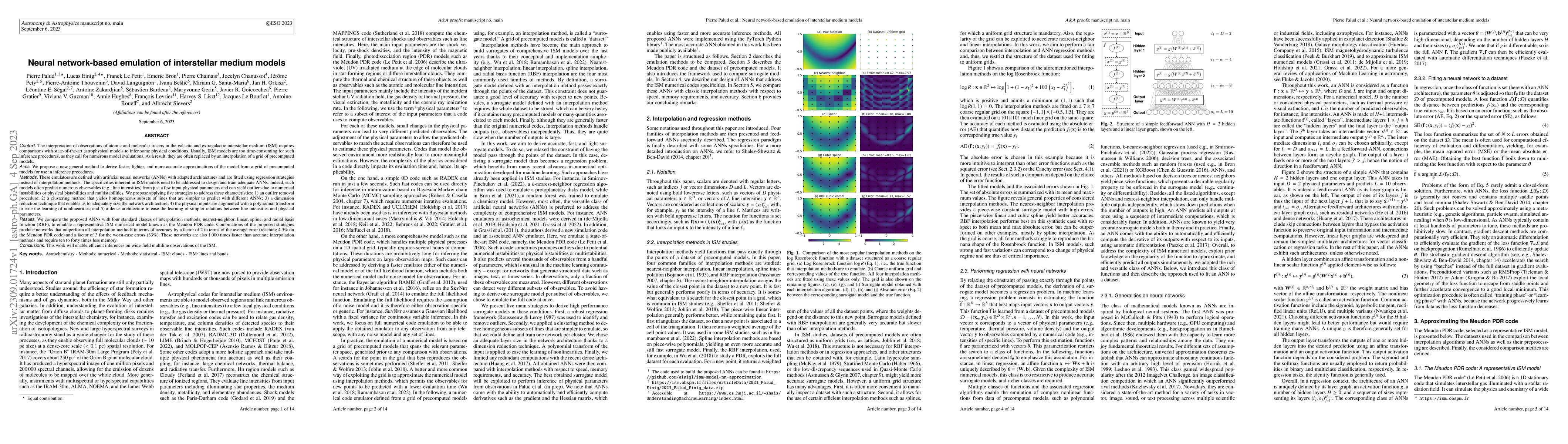 Thumbnail for Neural network-based emulation of interstellar medium models