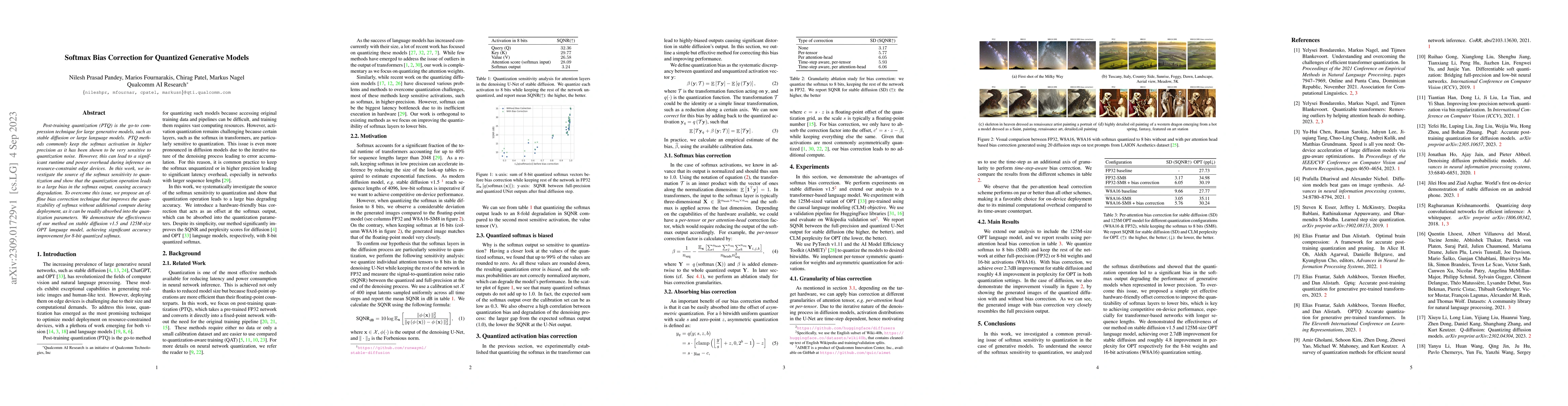 Thumbnail for Softmax Bias Correction for Quantized Generative Models