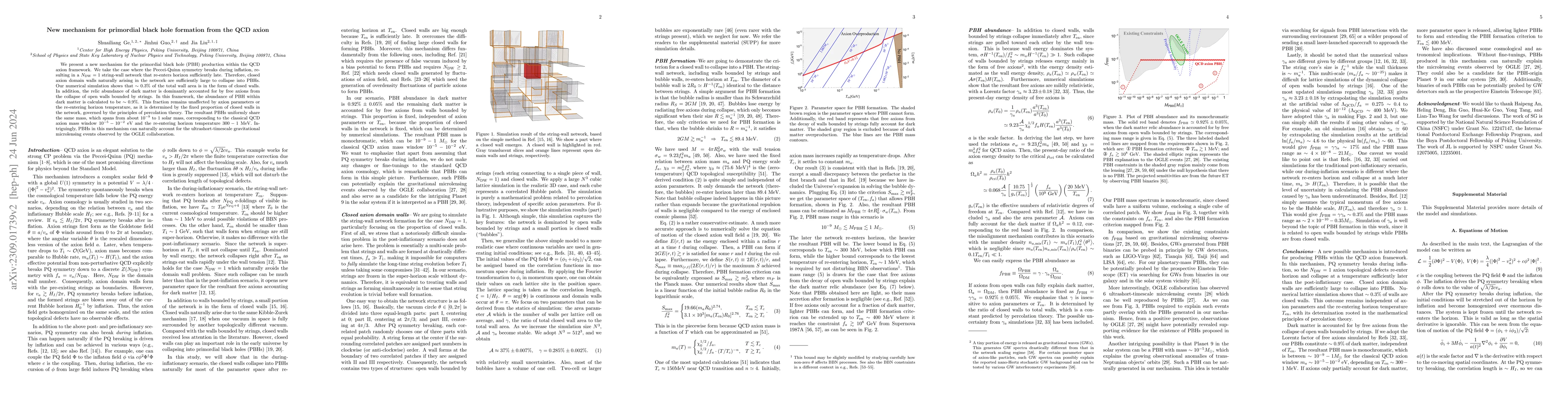 Thumbnail for New mechanism for primordial black hole formation from the QCD axion