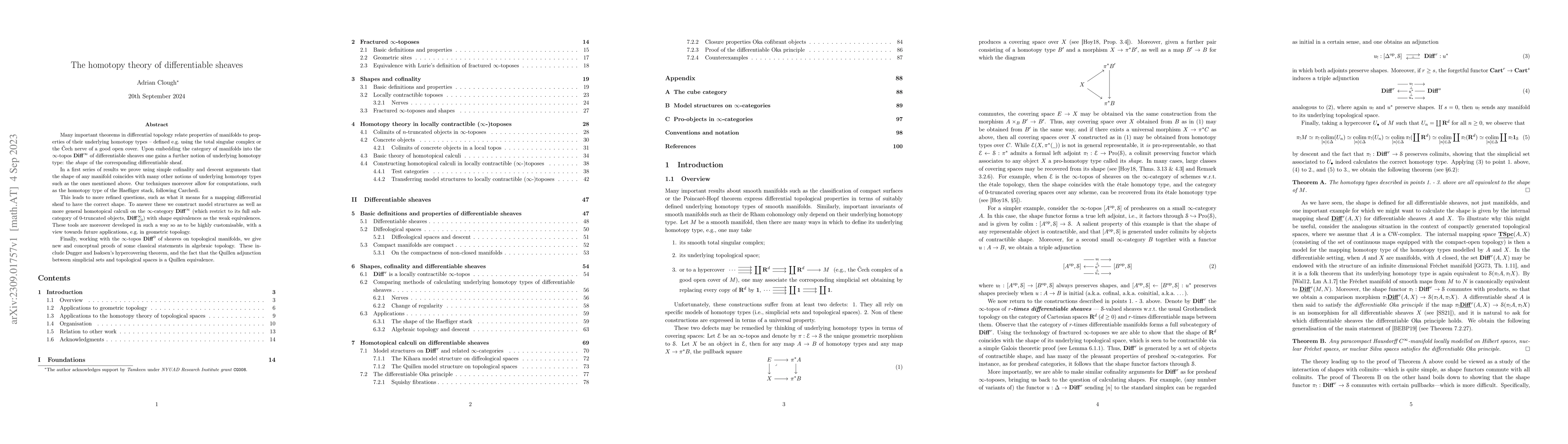 Thumbnail for The homotopy theory of differentiable sheaves