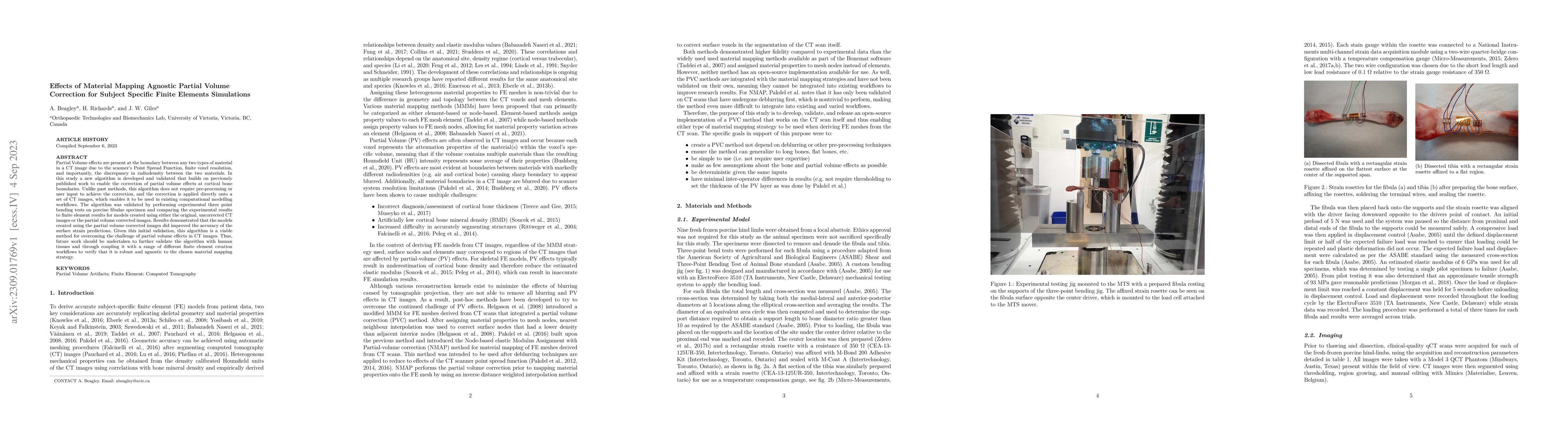 Thumbnail for Effects of Material Mapping Agnostic Partial Volume Correction for
  Subject Specific Finite Elements Simulations
