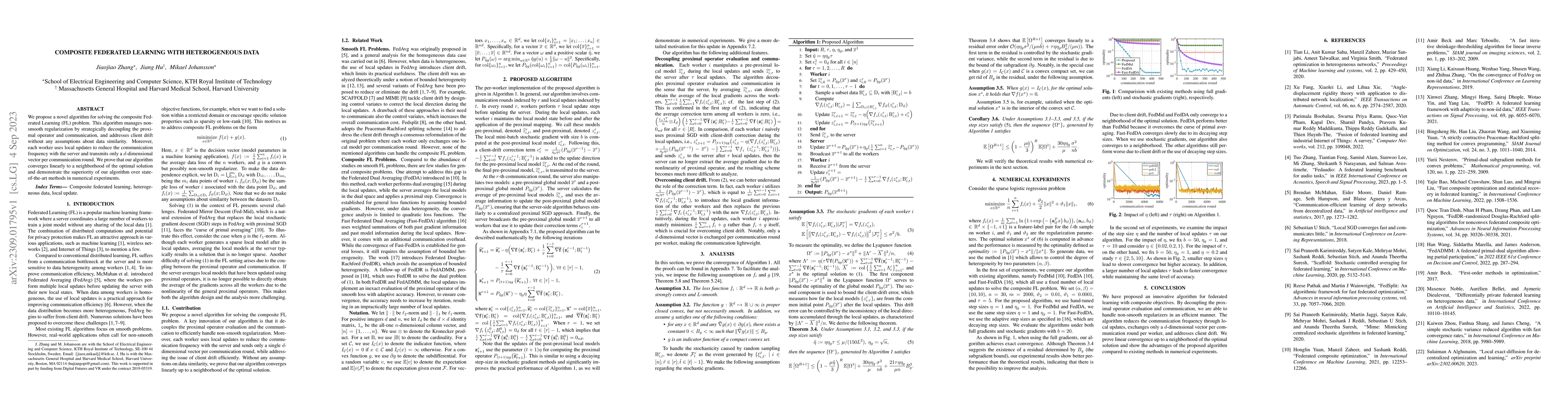 Thumbnail for Composite federated learning with heterogeneous data