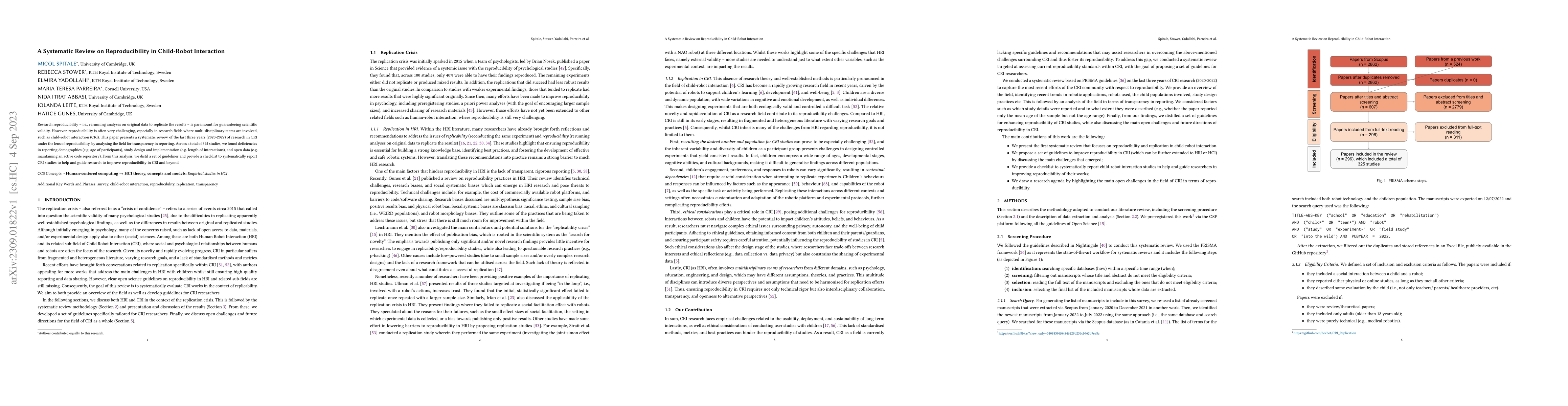 Thumbnail for A Systematic Review on Reproducibility in Child-Robot Interaction