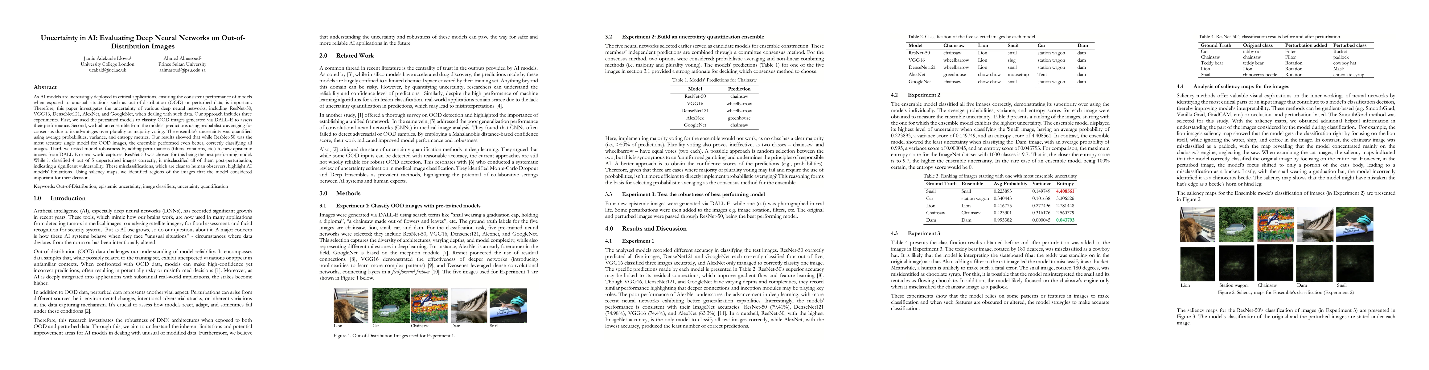 Thumbnail for Uncertainty in AI: Evaluating Deep Neural Networks on
  Out-of-Distribution Images