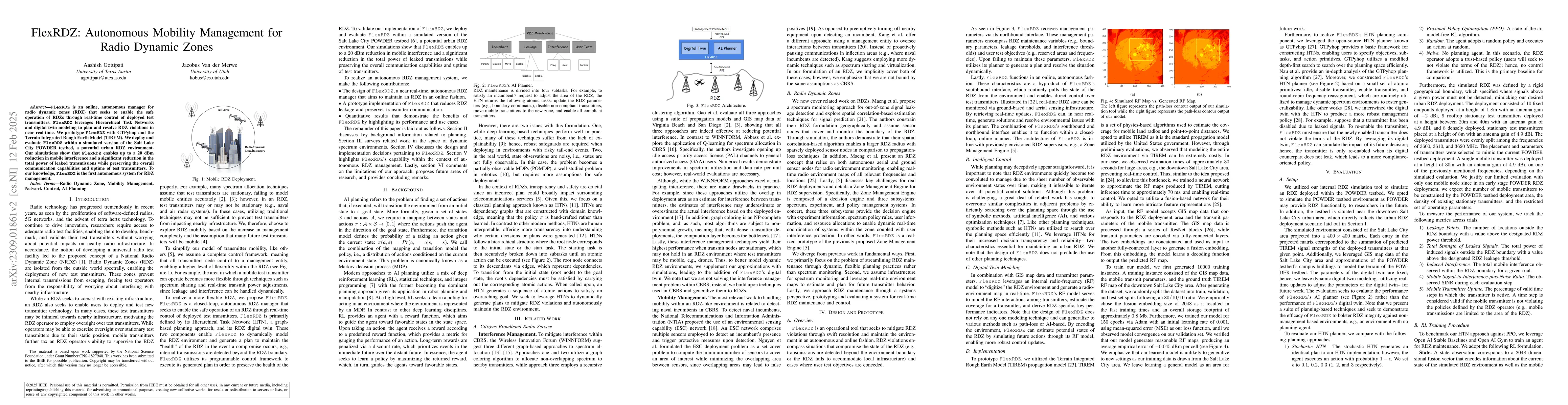 Thumbnail for FlexRDZ: Autonomous Mobility Management for Radio Dynamic Zones