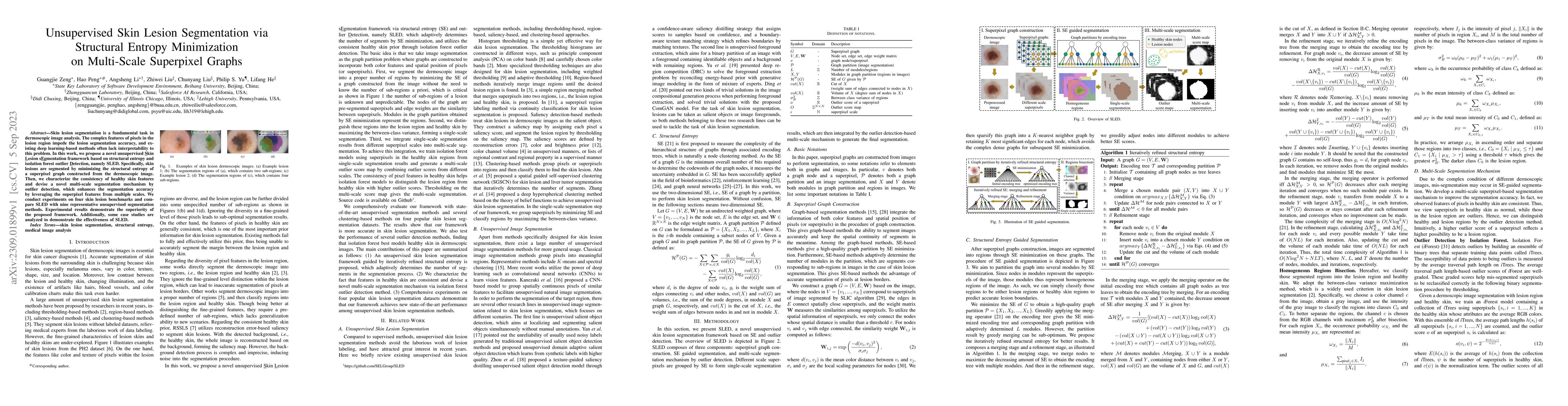 Thumbnail for Unsupervised Skin Lesion Segmentation via Structural Entropy
  Minimization on Multi-Scale Superpixel Graphs