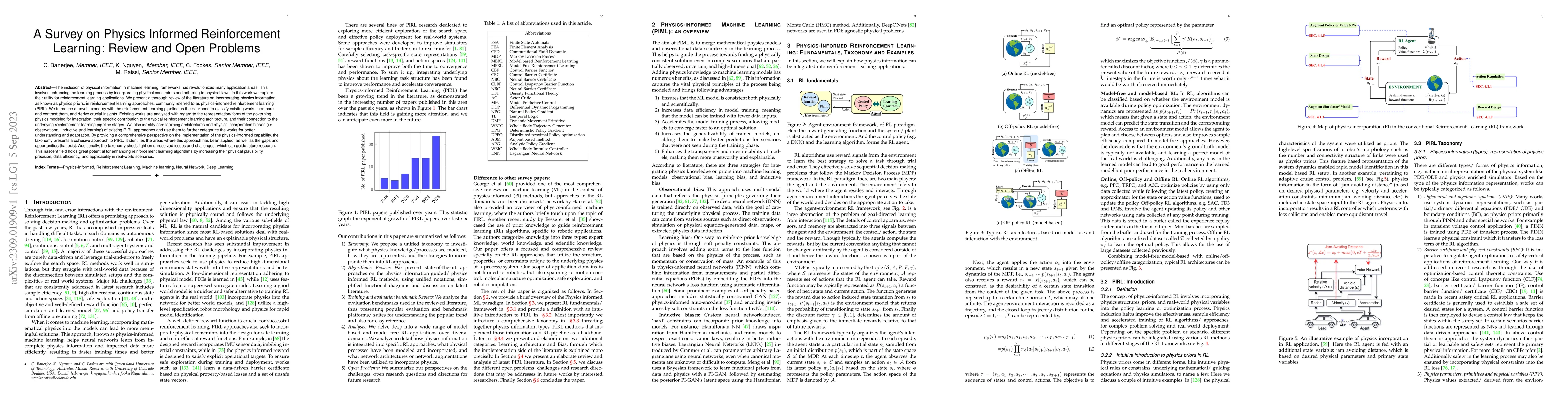 Thumbnail for A Survey on Physics Informed Reinforcement Learning: Review and Open
  Problems