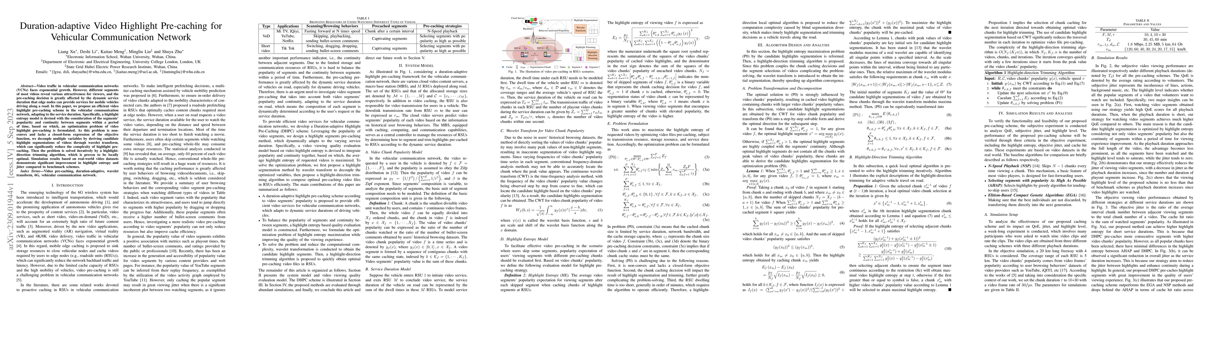 Thumbnail for Duration-adaptive Video Highlight Pre-caching for Vehicular
  Communication Network
