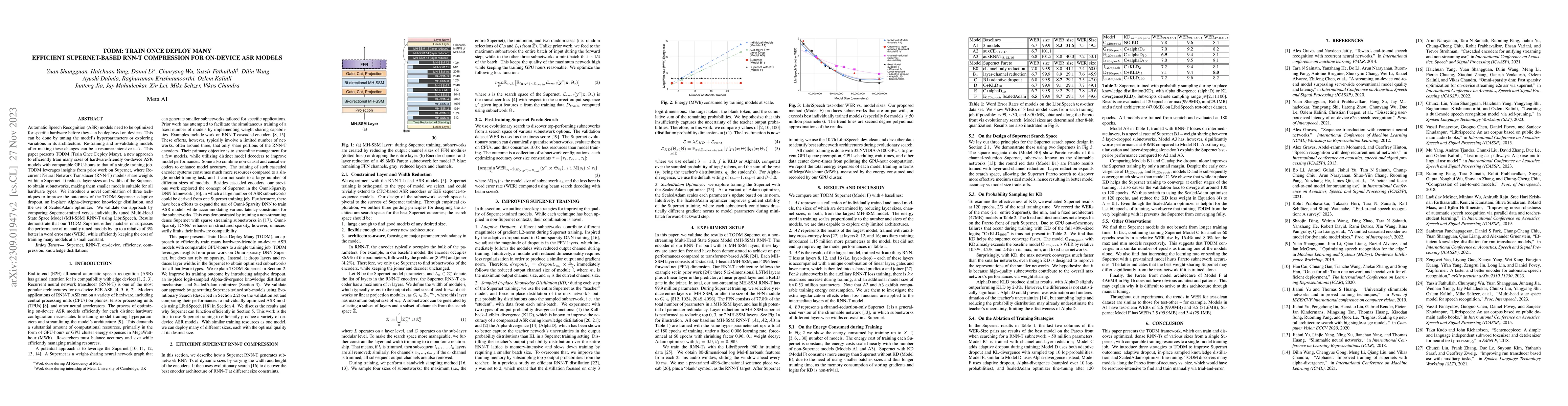 Thumbnail for TODM: Train Once Deploy Many Efficient Supernet-Based RNN-T Compression
  For On-device ASR Models
