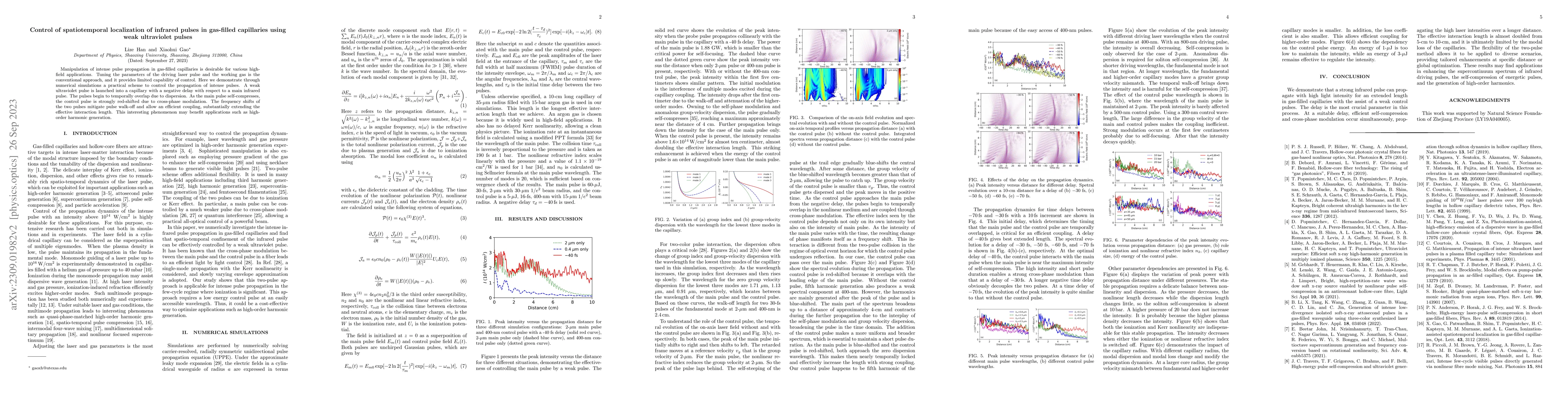 Thumbnail for Control of spatiotemporal localization of infrared pulses in gas-filled
  capillaries using weak ultraviolet pulses