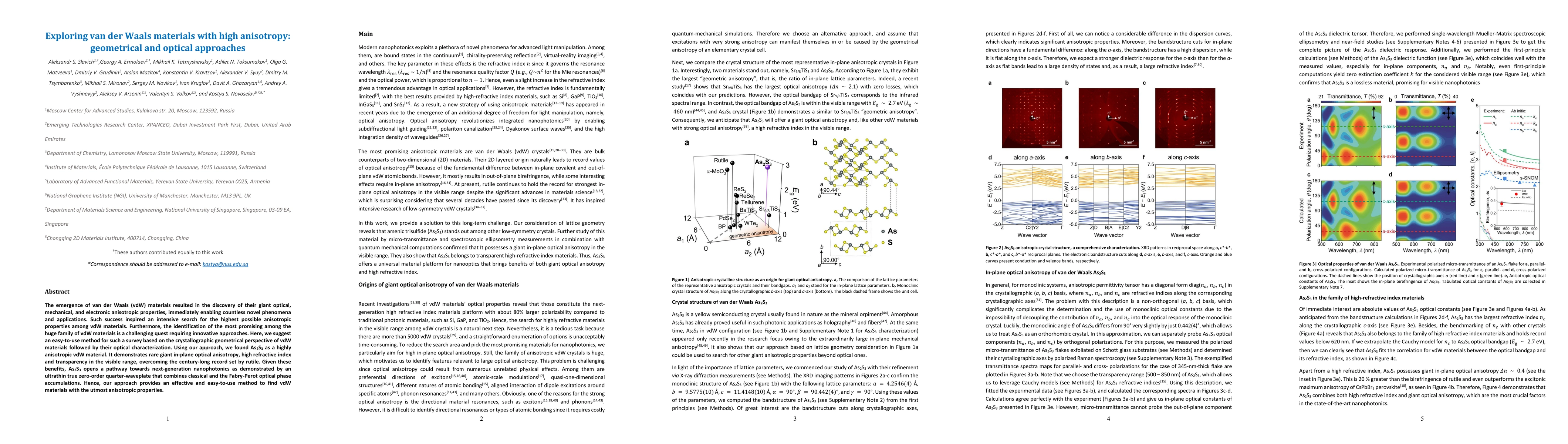 Thumbnail for Exploring van der Waals materials with high anisotropy: geometrical and
  optical approaches