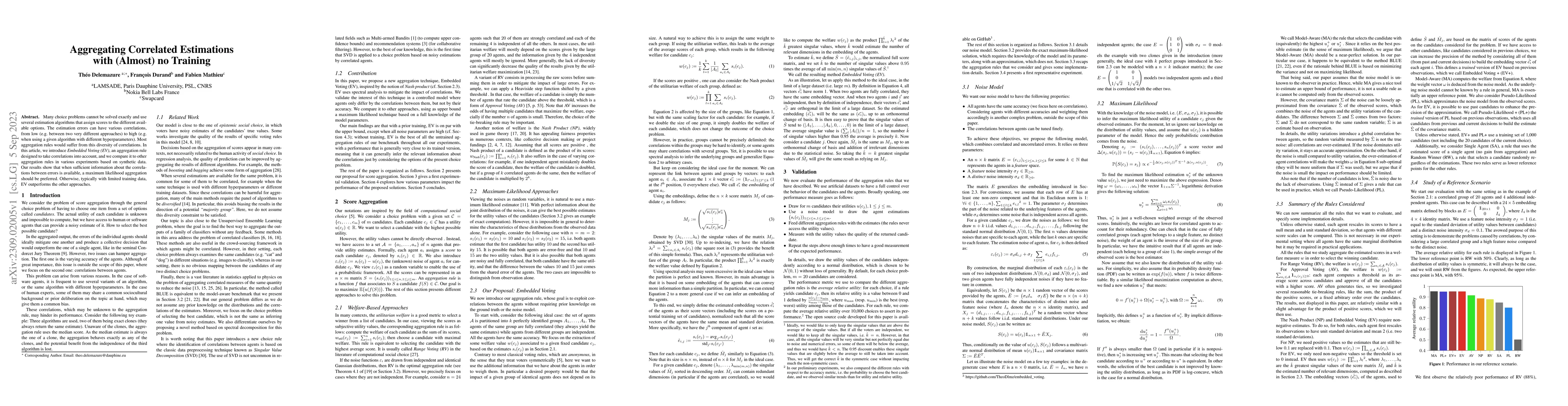 Thumbnail for Aggregating Correlated Estimations with (Almost) no Training