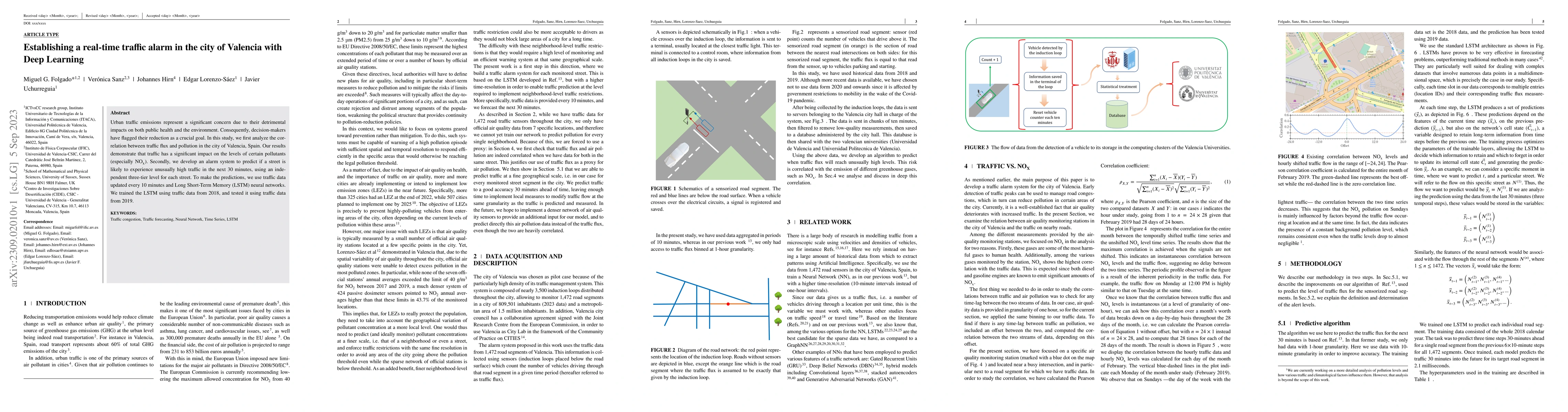 Thumbnail for Establishing a real-time traffic alarm in the city of Valencia with Deep
  Learning