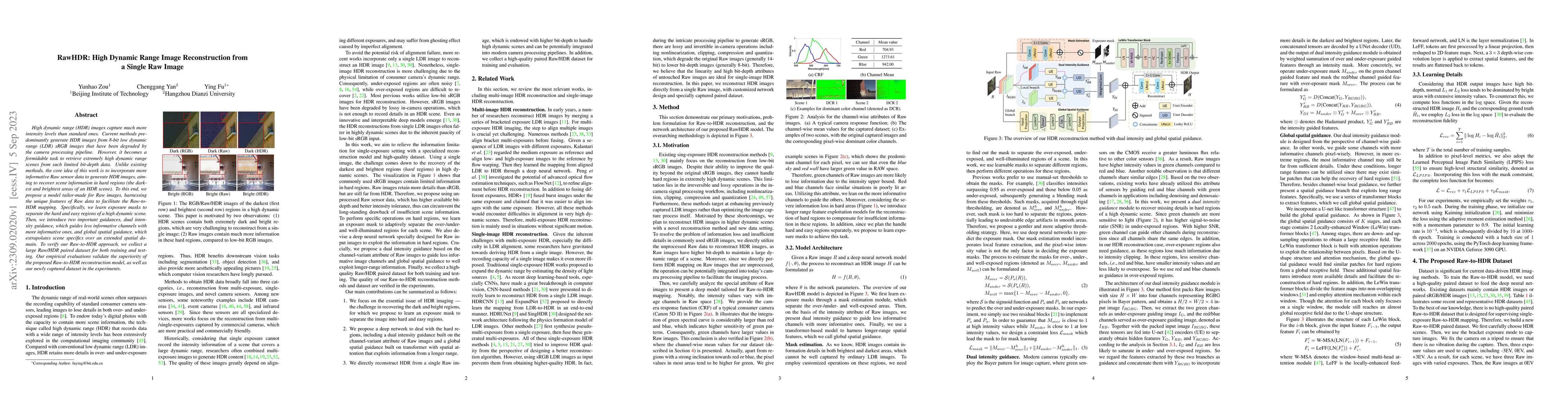 Thumbnail for RawHDR: High Dynamic Range Image Reconstruction from a Single Raw Image