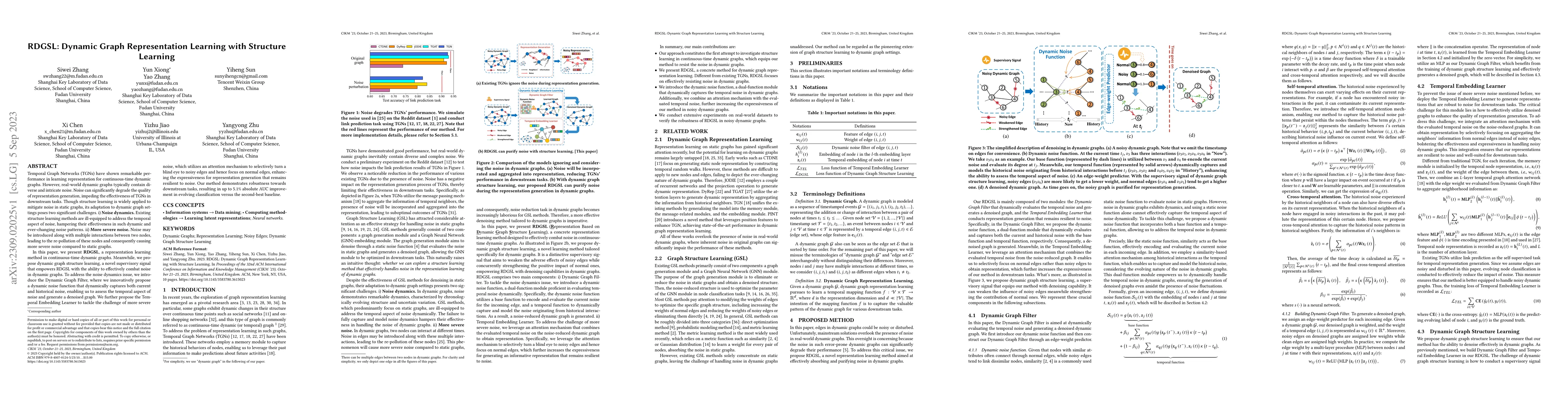 Thumbnail for RDGSL: Dynamic Graph Representation Learning with Structure Learning