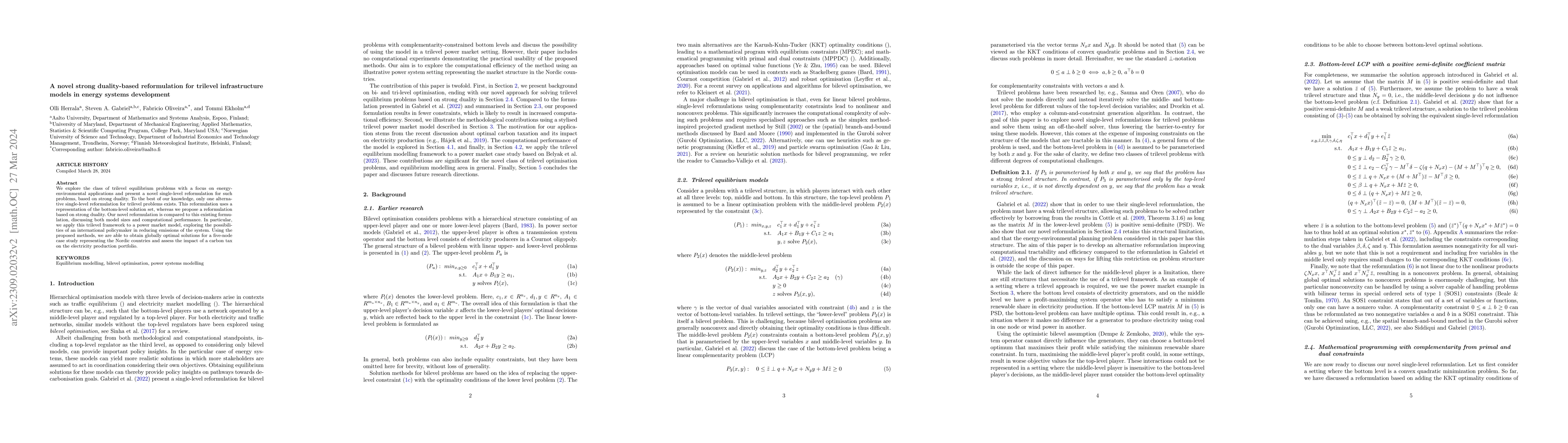 Thumbnail for A novel strong duality-based reformulation for trilevel infrastructure
  models in energy systems development