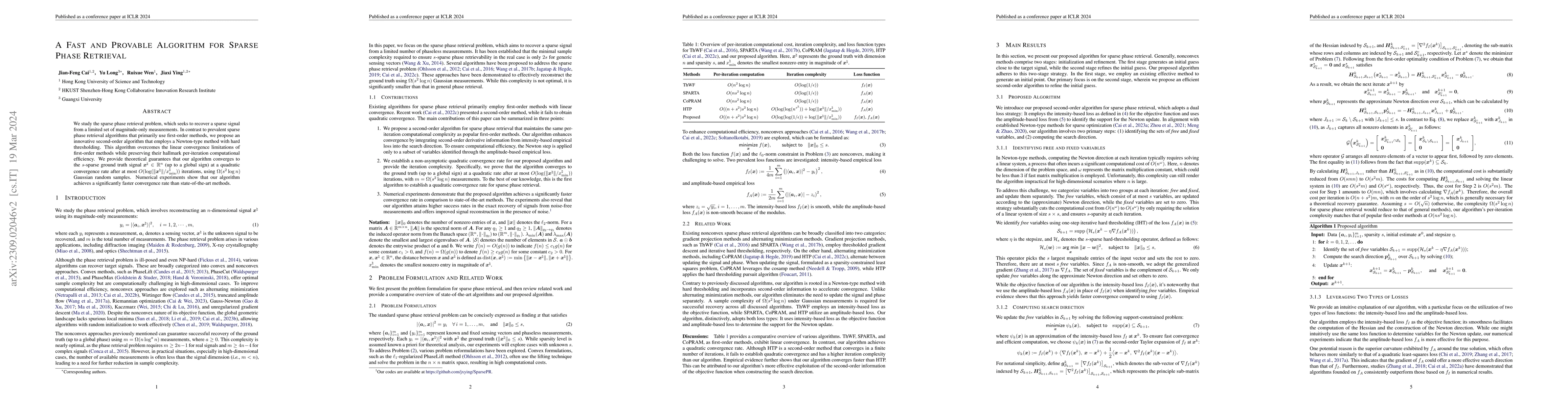 Thumbnail for A Fast and Provable Algorithm for Sparse Phase Retrieval