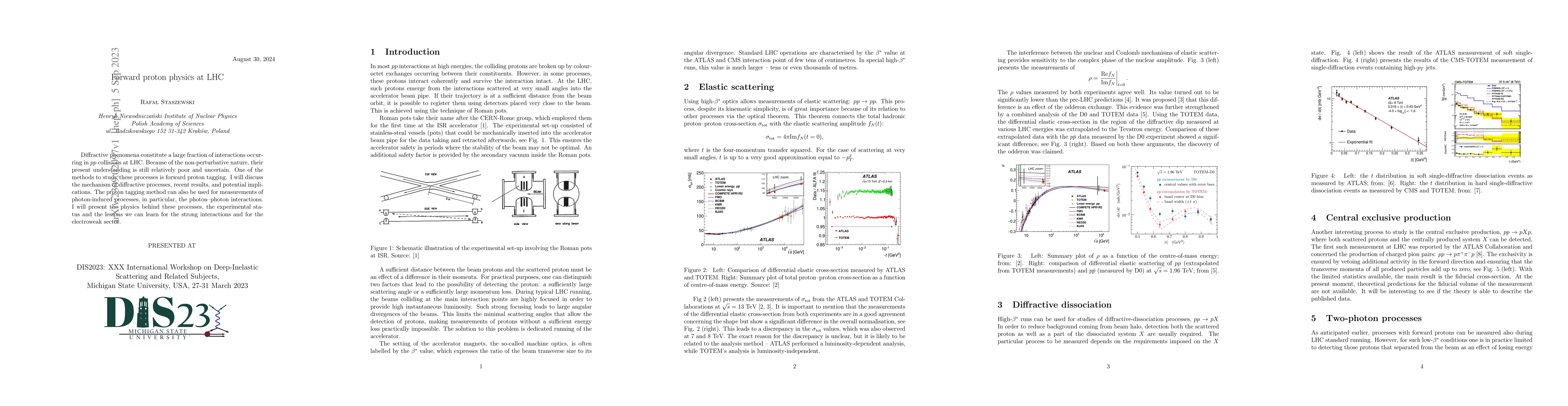 Thumbnail for Forward proton physics at LHC