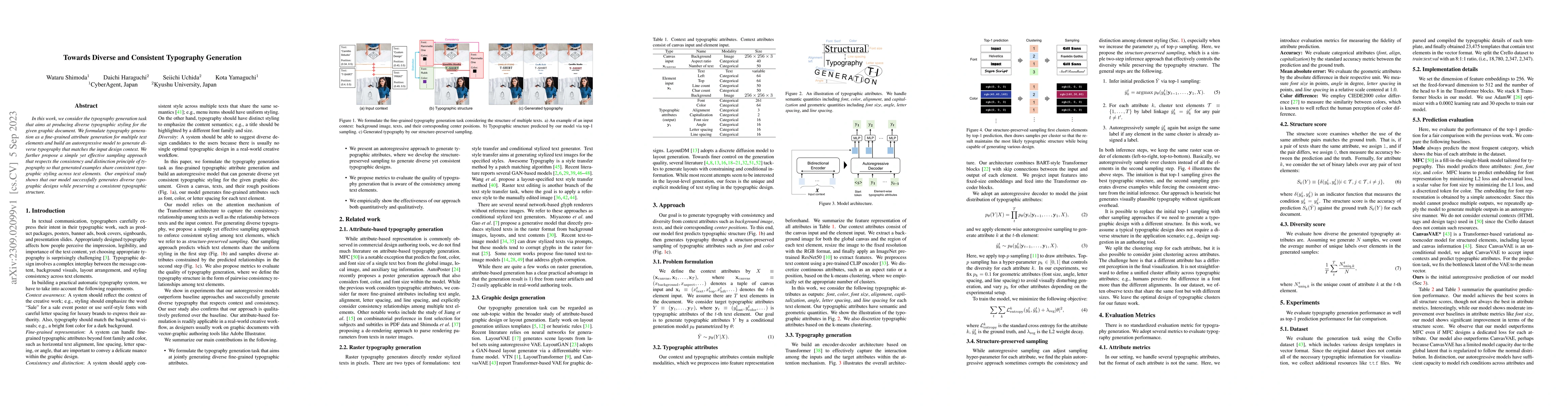 Thumbnail for Towards Diverse and Consistent Typography Generation