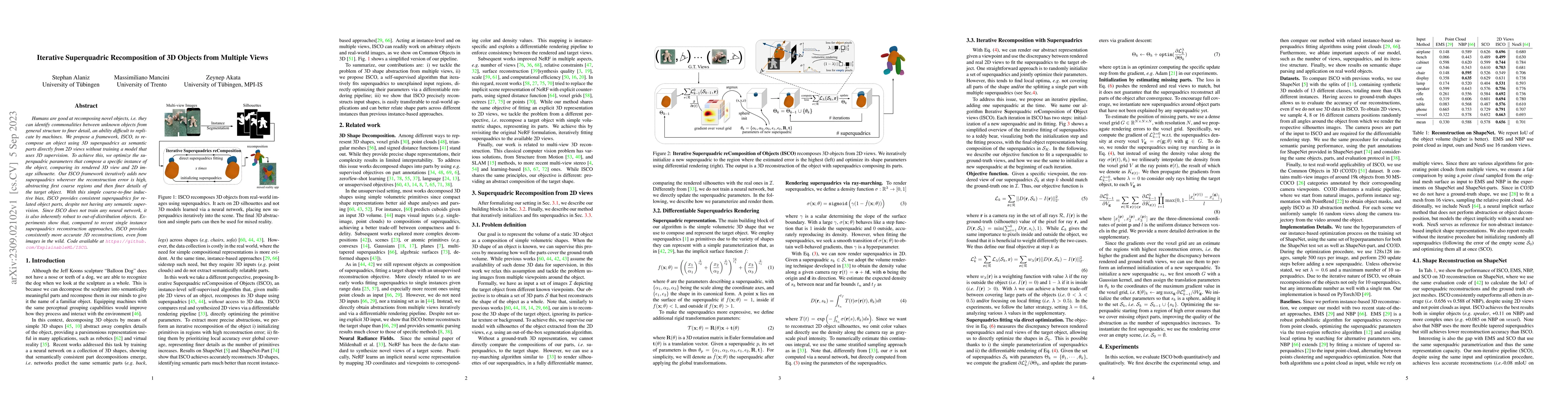 Thumbnail for Iterative Superquadric Recomposition of 3D Objects from Multiple Views